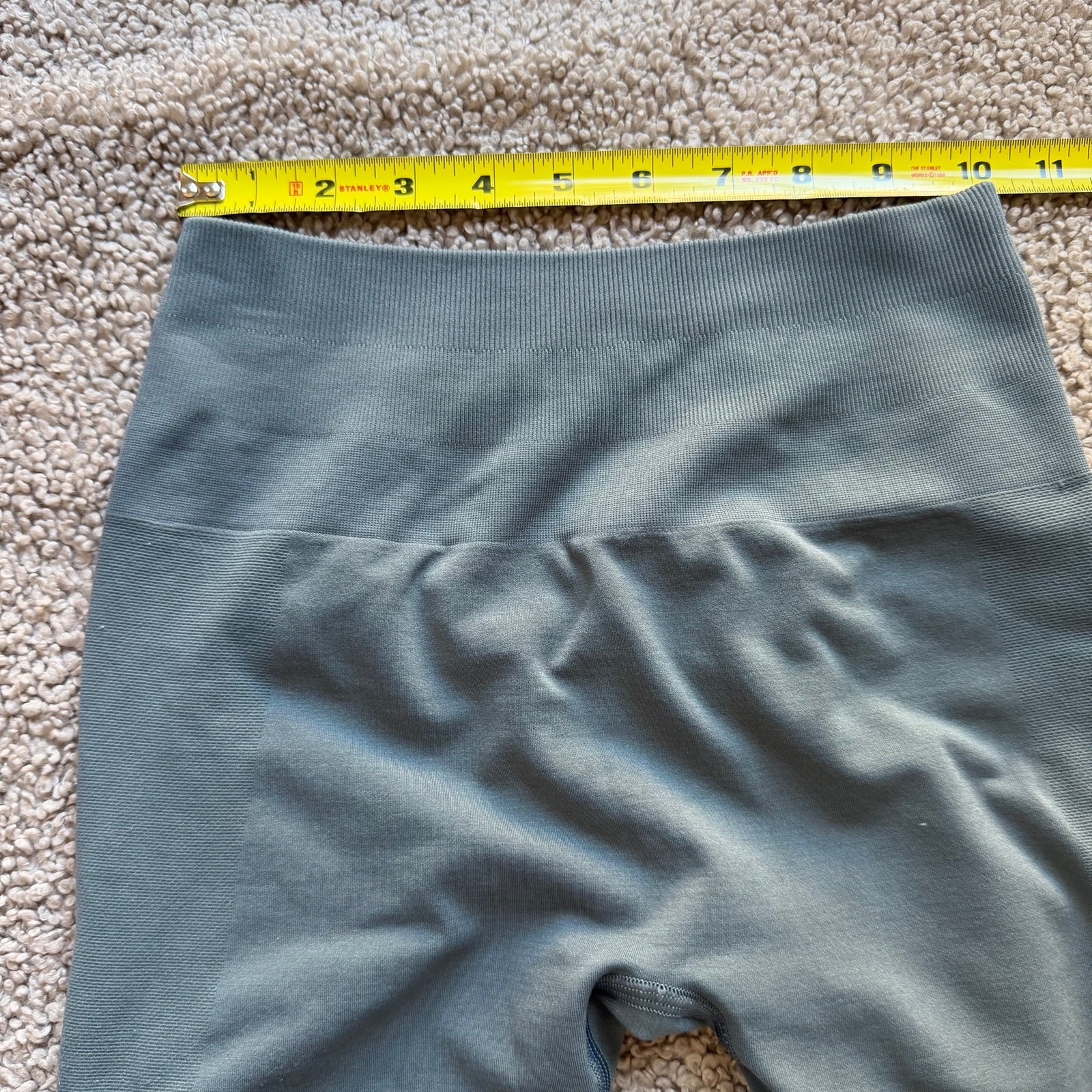 Lot Of Two (2) Alphalete Amplify Leggings Women's Xs Muted Blue Olive Green Read — image 3 of 8